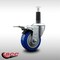 Service Caster 3.5'' SS Blue Poly Swivel 1'' Expanding Stem Caster Total Lock Brake SCC-SSEXTTL20S3514-PPUB-BLUE-1 - alternate 2